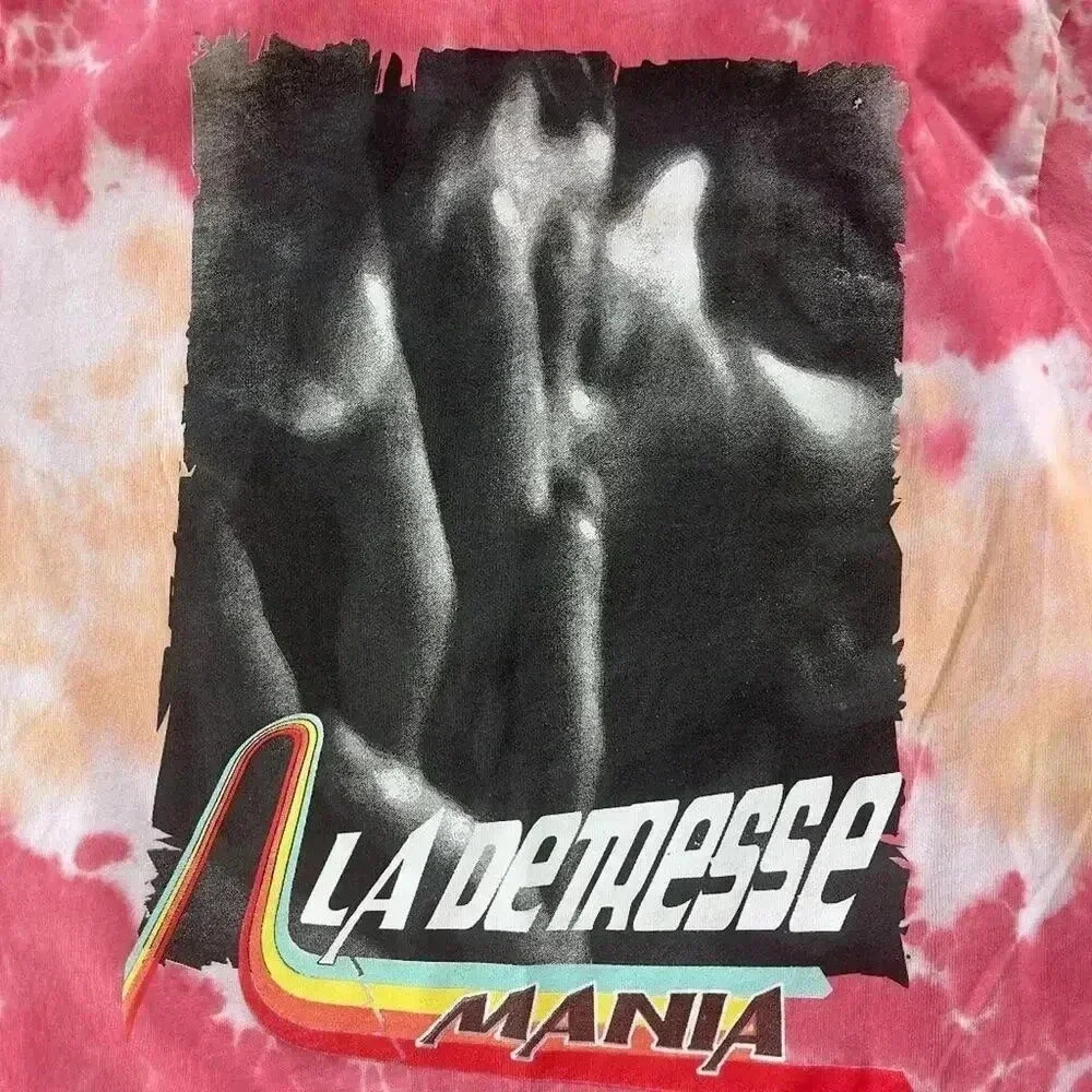 La Detresse Tie Dye Euphoria T Shirt in L'Orange - NWOT